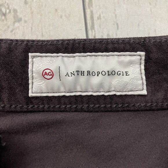 AG Adriano Goldschmied Women's 25R Plum Velvet High-Rise Stevie Ankle Pants - Picture 7 of 10